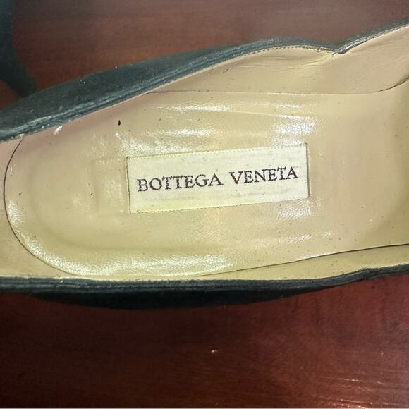 Bottega Veneta Black 7AA Suede Bow  3” Heels Pumps Shoe Classic Designer Italy - Picture 6 of 13